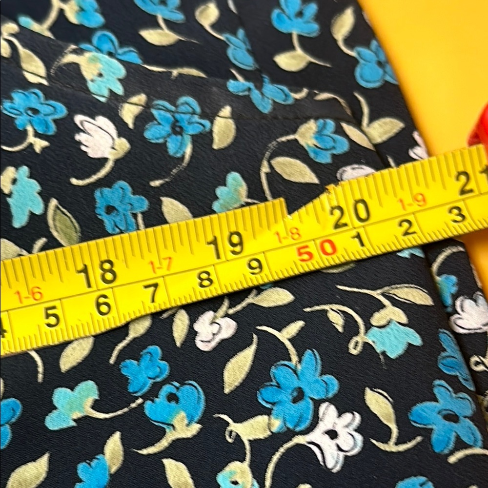 NY&CO Womens Vintage Floral MIDI Dress Size 16 Blue Retro Cottage Core Prairie - Picture 7 of 10